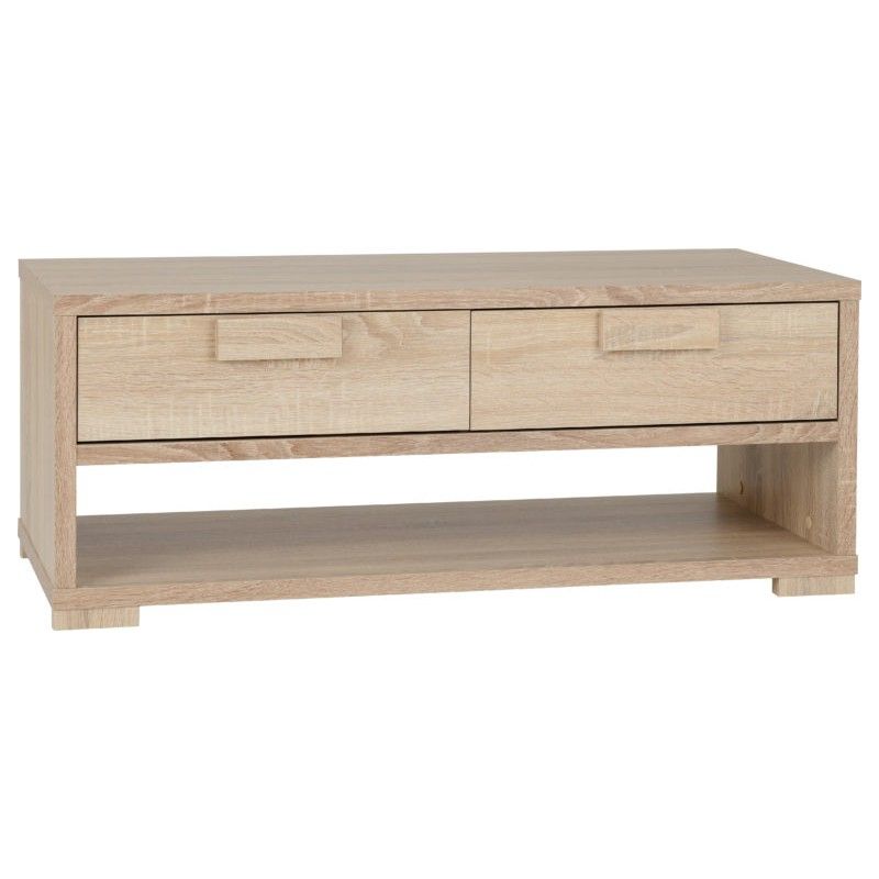 Cambourne 2 Drawer Coffee Table Sonoma Oak Effect Veneer Regarding Cambourne Tv Stands (Photo 1 of 15)
