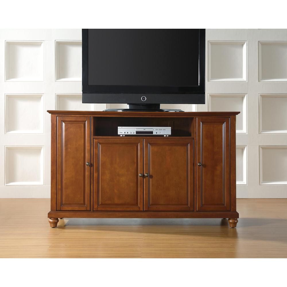 Cambridge 60" Tv Stand In Classic Cherry Finish With Regard To Classic Tv Stands (Photo 13 of 15)
