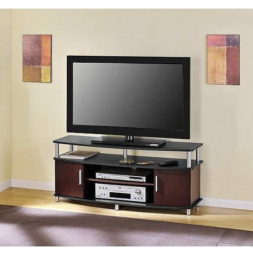Carson Tv Stand, For Tvs Up To 50", Multiple Finishes For Whalen Shelf Tv Stands With Floater Mount In Weathered Dark Pine Finish (Photo 12 of 15)