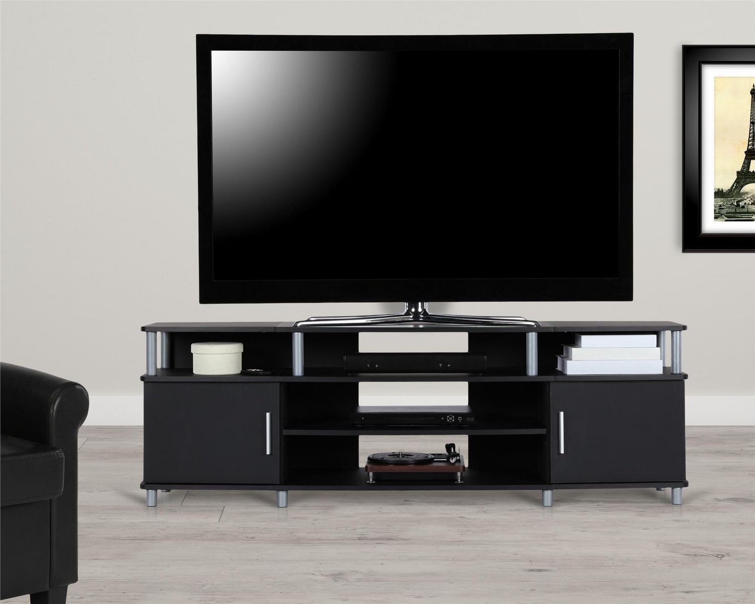 Carson Tv Stand For Tvs Up To 70", Black | Walmart Canada With Carson Tv Stands In Black And Cherry (View 2 of 15)