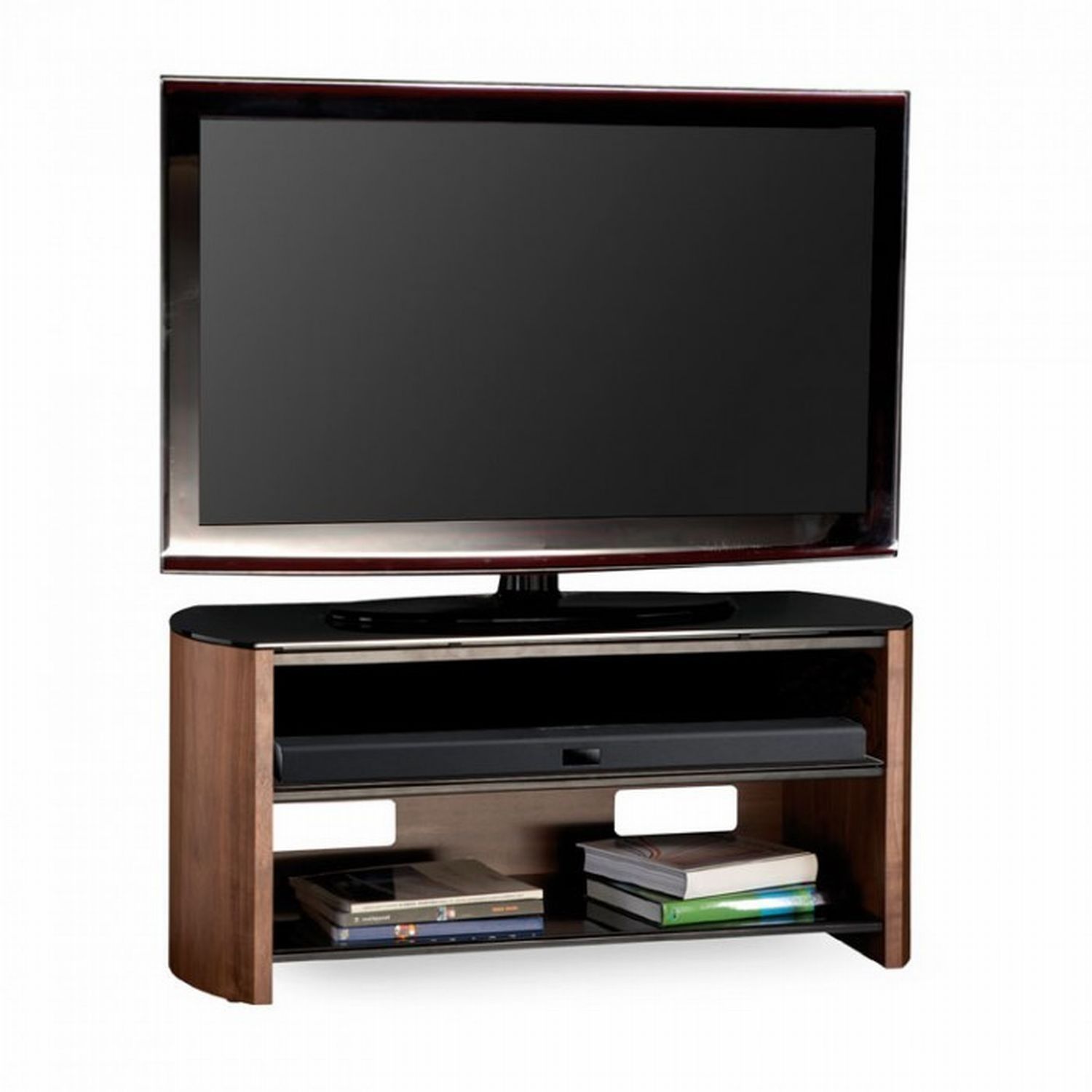 Casa Finewood Walnut Tv Stand 1100 | Leekes Intended For Walnut Tv Cabinet (View 3 of 15)