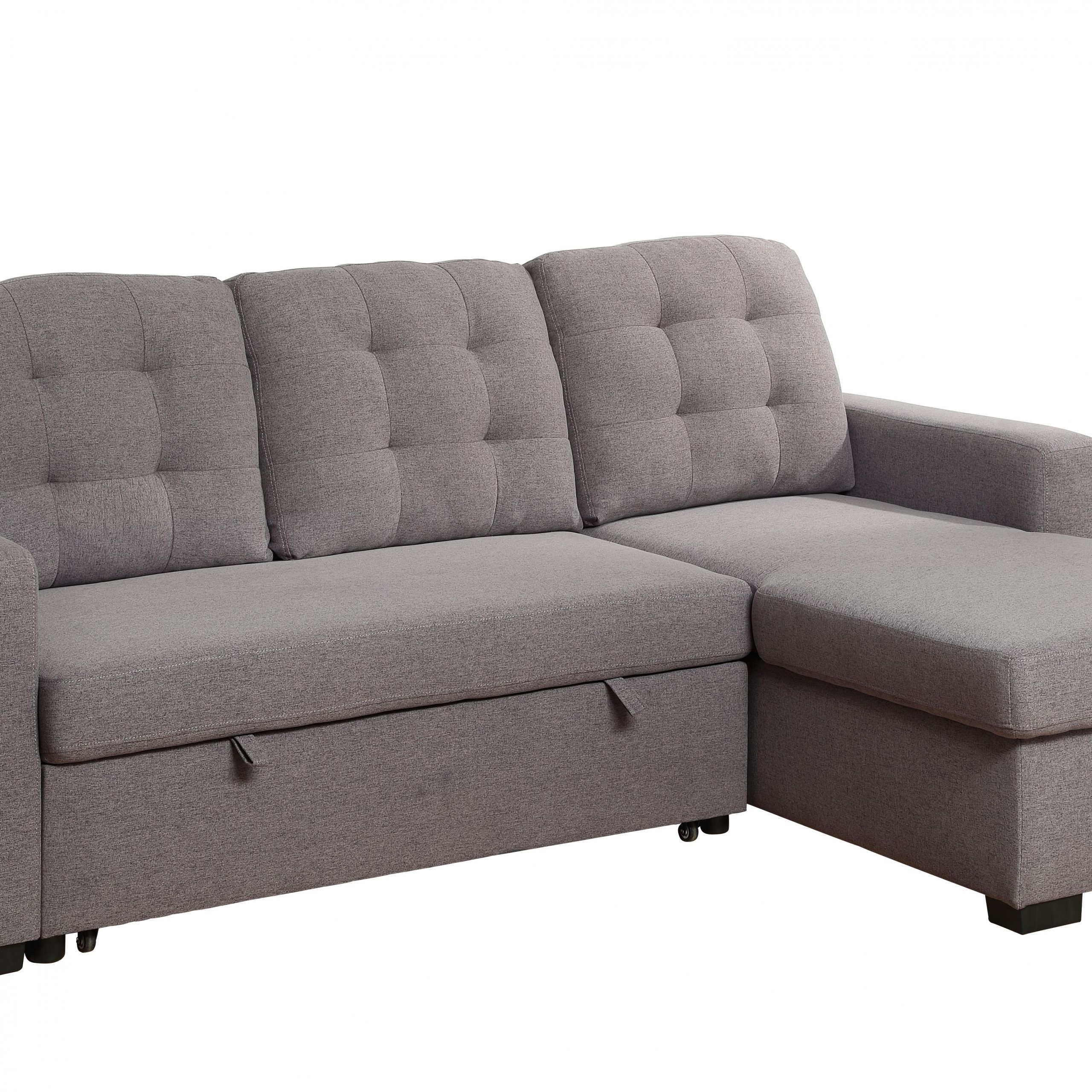 Chambord Reversible Storage Sleeper Sectional Sofa In Gray Regarding Palisades Reversible Small Space Sectional Sofas With Storage (View 13 of 15)