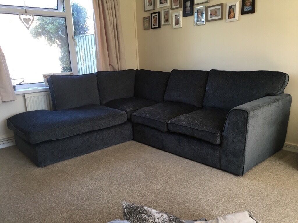 Charcoal Grey Corner Sofa | In Portsmouth, Hampshire | Gumtree Throughout Katie Charcoal Sofas (View 8 of 15)