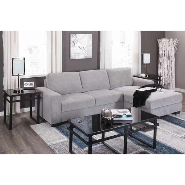 Charleston Light Gray 2 Piece Sectional In 2020 With 2pc Crowningshield Contemporary Chaise Sofas Light Gray (Photo 5 of 15)