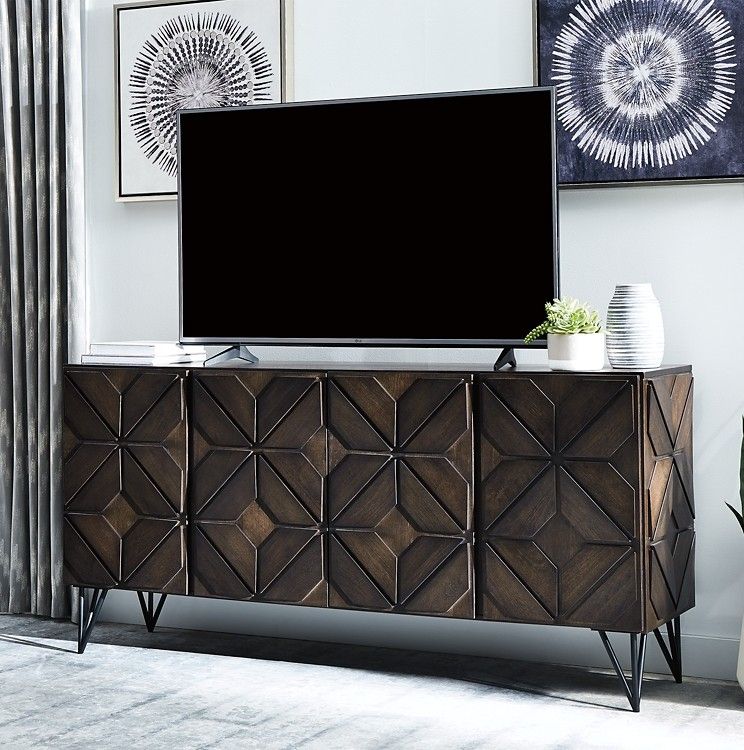 Chasinfield – Extra Large Tv Stand | W648 68 | Tv Stands Intended For Very Tall Tv Stands (Photo 13 of 15)