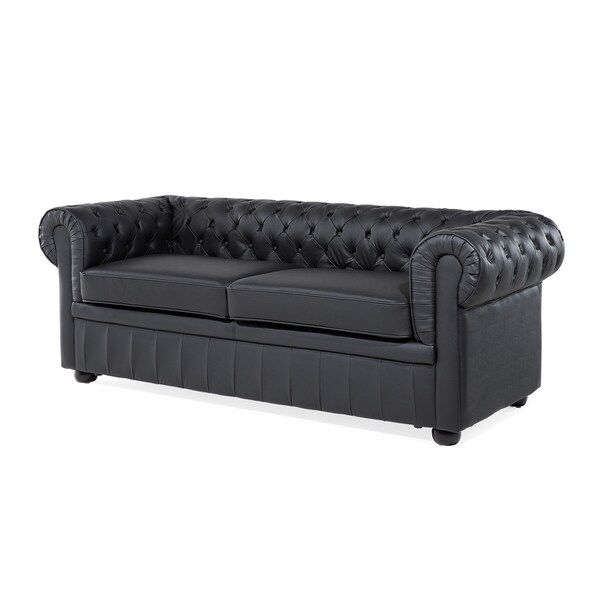 Cheap Black Leather Sofas – Wood Chair Pertaining To Panther Black Leather Dual Power Reclining Sofas (View 2 of 15)