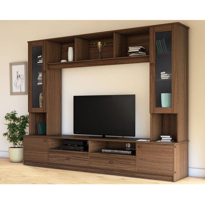 China Malaysia Full Wooden Carbonized Featured Wall Tv Within Tv Wall Cabinets (View 6 of 15)