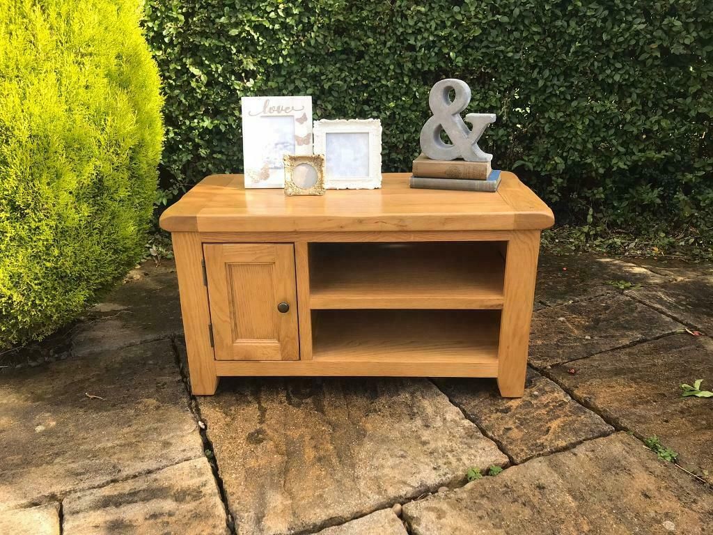Chunky Oak Tv Unit Stand Wood Country Style Cottage | In With Regard To Chunky Tv Cabinets (View 5 of 15)
