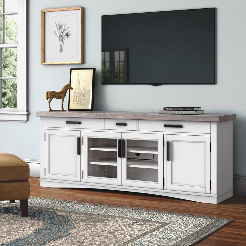 Coastal Farmhouse Abalone Tv Stand For Tvs Up To 85 In Bustillos Tv Stands For Tvs Up To 85" (View 15 of 15)