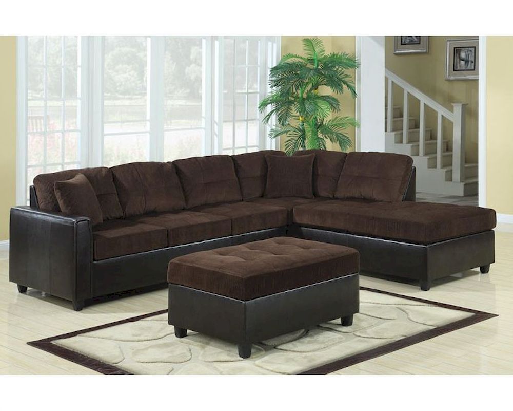 Coaster L Shape Casual Contemporary Sectional Sofa Henri Throughout Owego L Shaped Sectional Sofas (View 5 of 15)