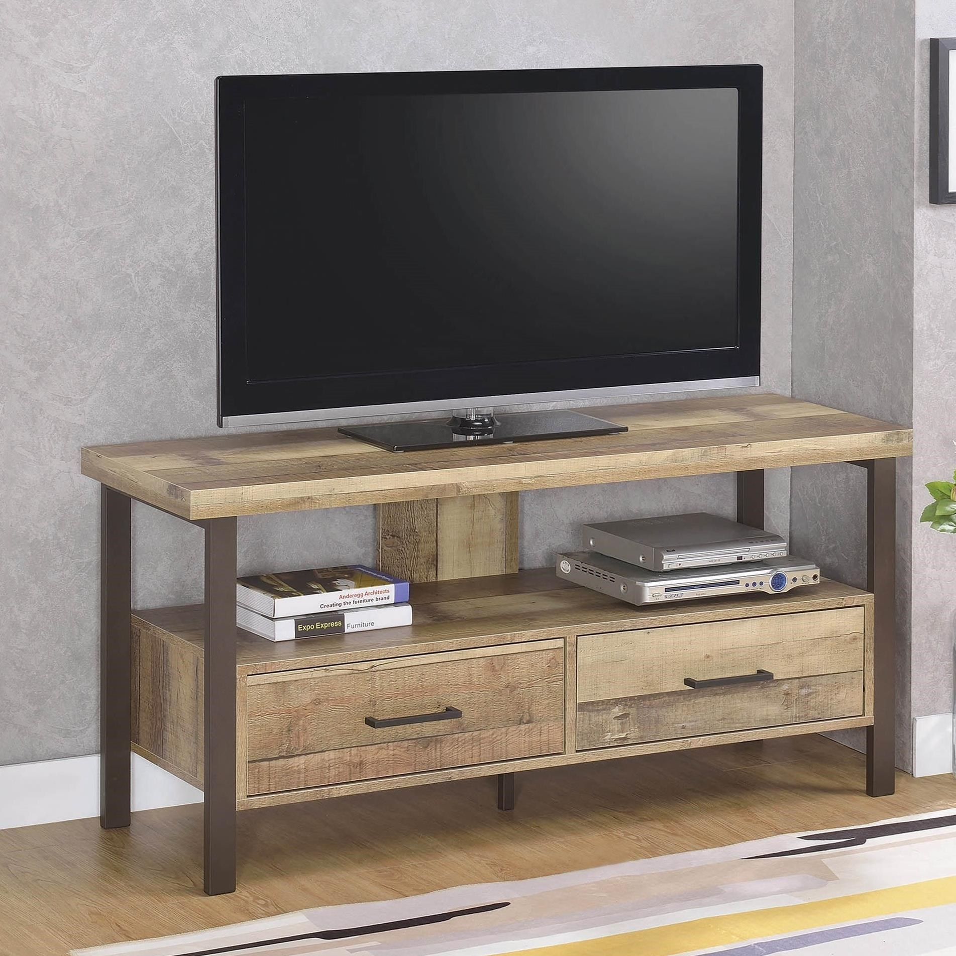 Coaster Tv Stands Industrial 48" Tv Stand | A1 Furniture With Industrial Tv Stands (View 10 of 15)