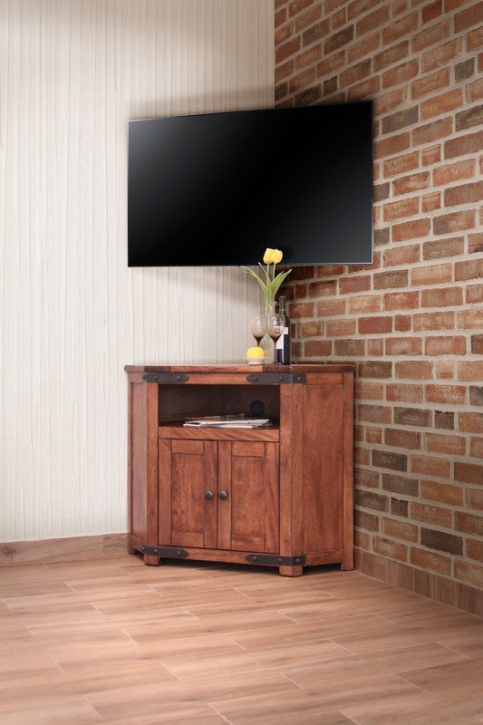 Cohasset Corner Tv Stand For Tvs Up To 48" | Corner Tv Regarding Lionel Corner Tv Stands For Tvs Up To 48&quot; (View 14 of 15)