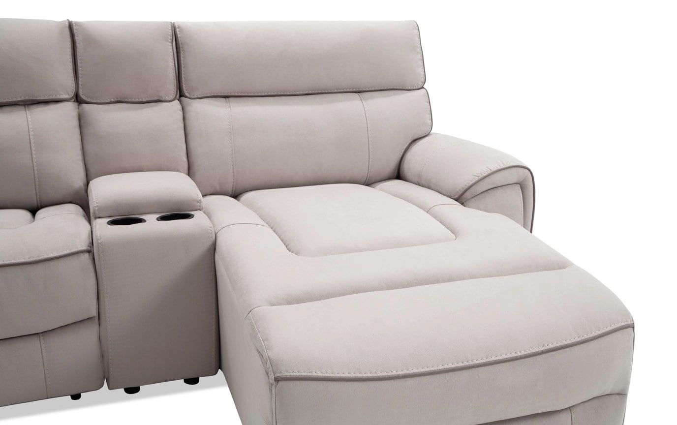 Contempo 6 Piece Power Reclining Left Arm Facing Sectional Intended For Contempo Power Reclining Sofas (View 8 of 15)