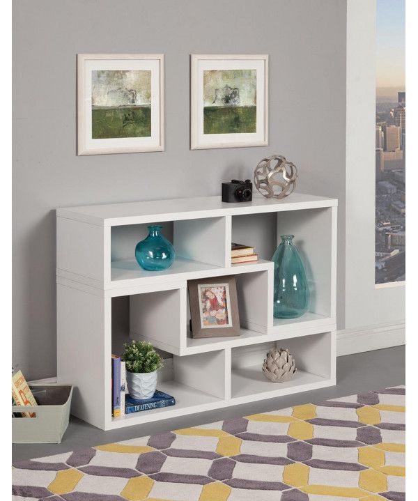 Contemporary White Convertible Tv Stand And Bookcase Pertaining To Tv Stands Bookshelf Combo (Photo 14 of 15)