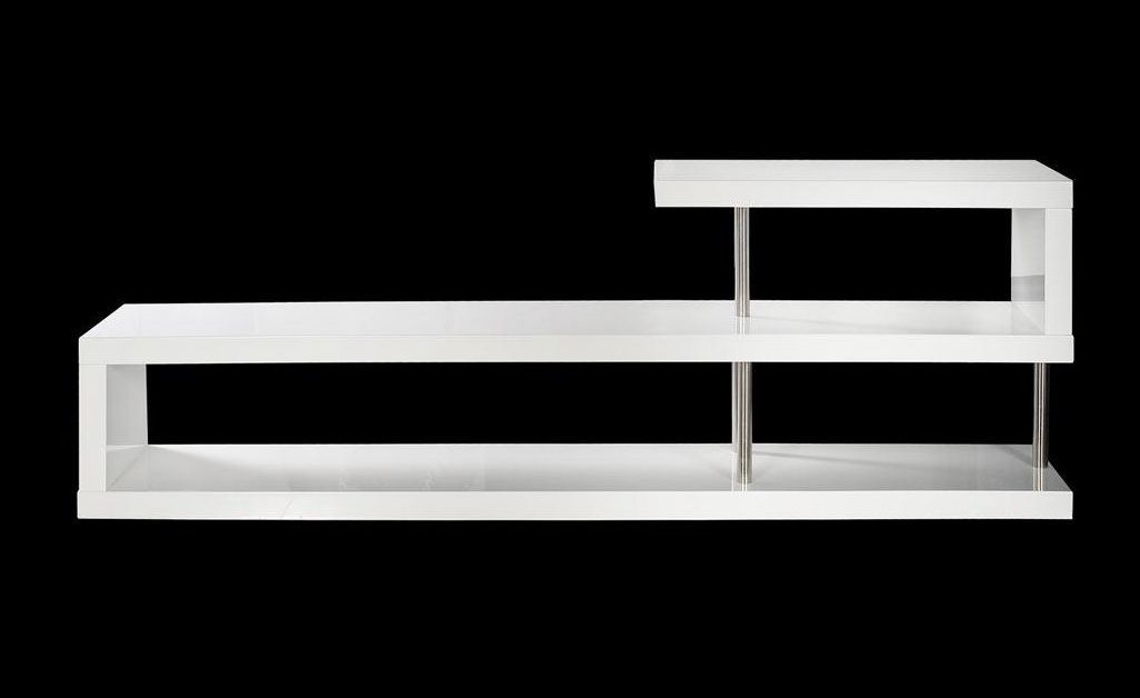 Contemporary White Lacquer Tv Stand Dayton Ohio Vwin5 With Regard To Modern White Lacquer Tv Stands (Photo 4 of 15)