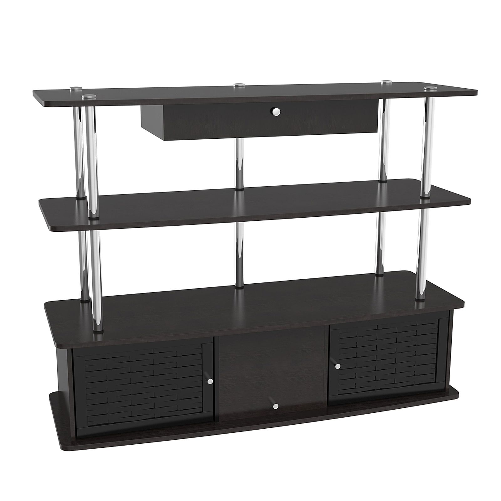Convenience Concepts Aspen Tv Stand – Black – Tv Stands At Throughout Tall Black Tv Cabinets (Photo 8 of 15)