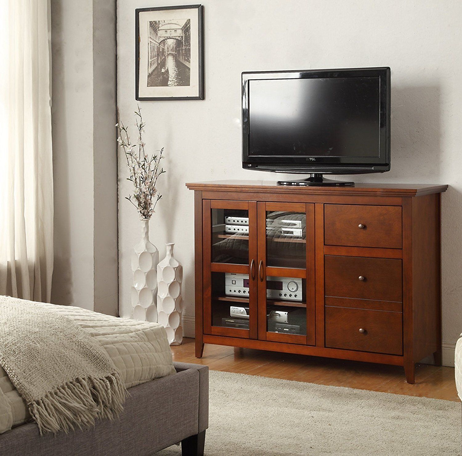 Convenience Concepts Designs2go Sierra Highboy Tv Stand Within Tv Stands For Plasma Tv (View 7 of 15)