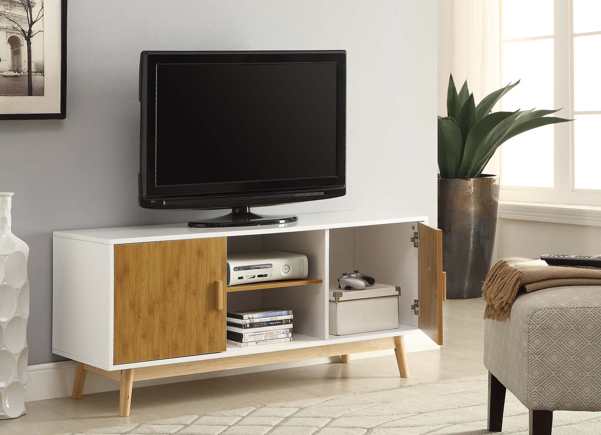 Convenience Concepts Oslo Tv Stand, Multiple Finishes Throughout Small Tv Stands For Top Of Dresser (View 2 of 15)