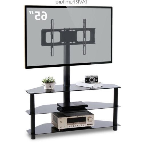 Corner Floor Tv Stand With Swivel Mount Regarding Modern Floor Tv Stands With Swivel Metal Mount (View 7 of 15)