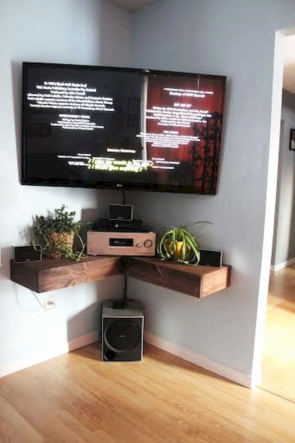 Corner Tv Stand For 65 Inch Tv Elegant Interior Decoration Intended For Small Corner Tv Cabinets (View 7 of 15)