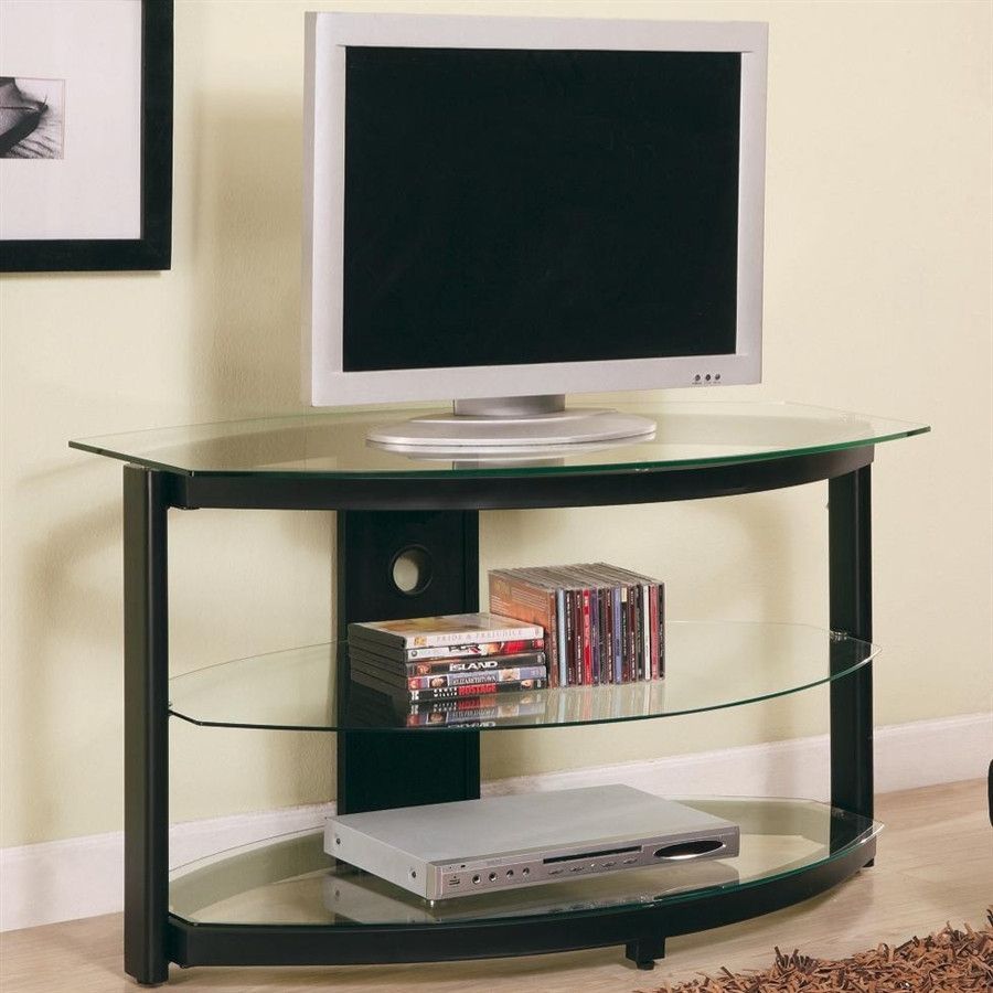 Corner Tv Stand For Flat Screens | Tv Stand With Glass For Small Corner Tv Stands (View 7 of 15)