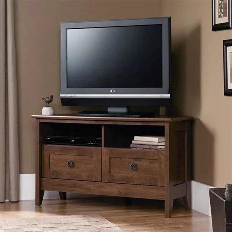 Corner Tv Stand In Oiled Oak – 410627 Pertaining To Oak Corner Tv Stands (View 8 of 15)