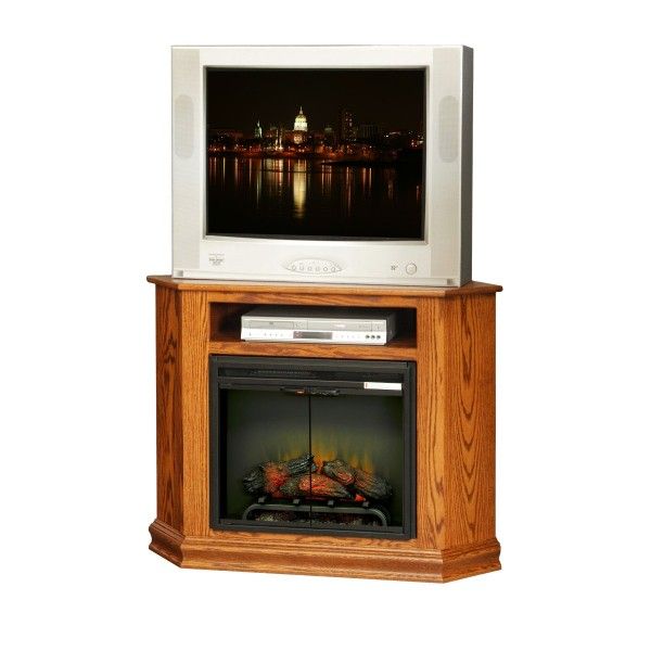 Corner Tv Stand W/fireplace – Country Lane Furniture Inside Compact Corner Tv Stands (View 5 of 15)