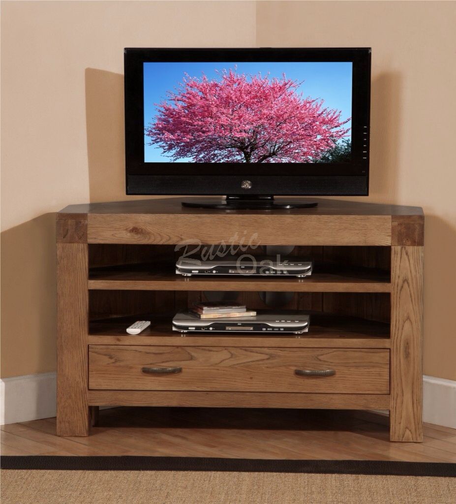 Corner Tv Unit Example | Corner Tv Cabinets, Reclaimed Oak Pertaining To Corner Unit Tv Stands (Photo 2 of 15)