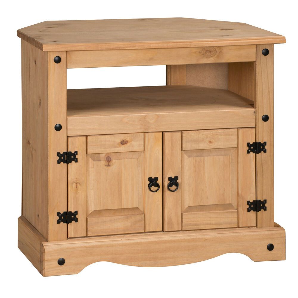 Corona Corner Tv Unitmercers Furniture® 799695500086 Intended For Wooden Tv Stand Corner Units (Photo 11 of 15)