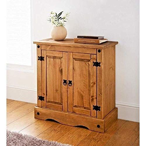 Corona Mexican Pine Small Sideboard | 2 Doors | Rustic De Inside Cotswold Cream Tv Stands (View 11 of 15)
