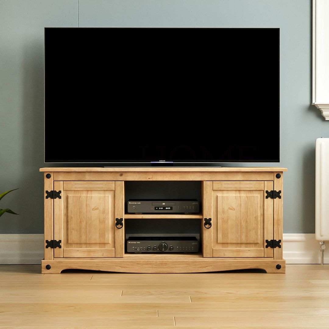 Corona Panama Tv Cabinet Media Dvd Unit Solid Pine Wood For Panama Tv Stands (View 9 of 15)