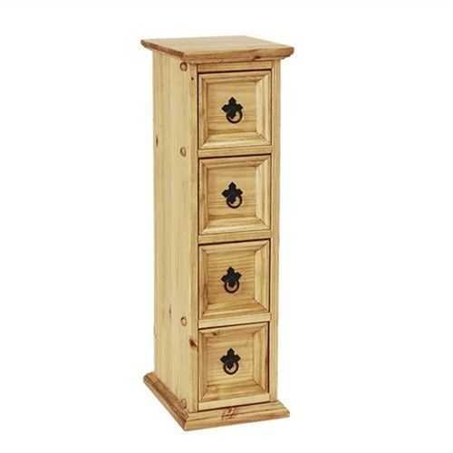 Corona Pine 4 Drawer Cd Storage Tower (l195) With Free Inside Corona Small Tv Stands (View 13 of 15)