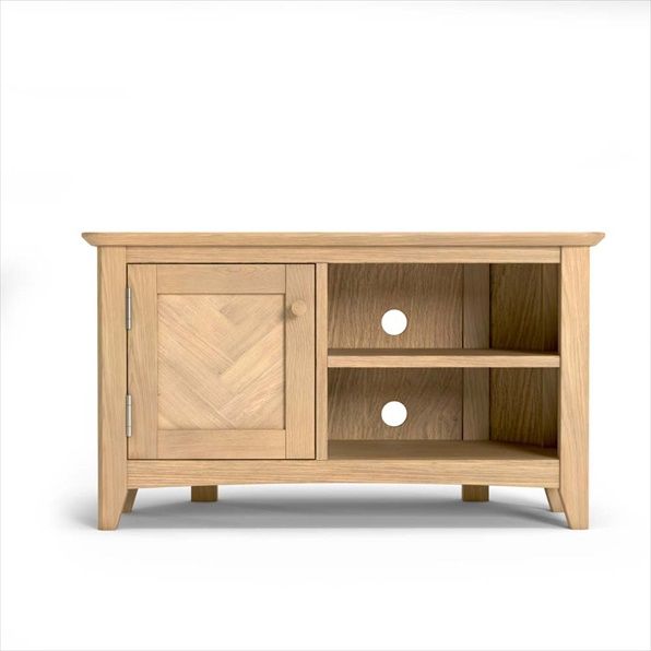 Cotswold Oak Corner Tv Unit Buy Online Throughout Cotswold Widescreen Tv Unit Stands (View 7 of 15)