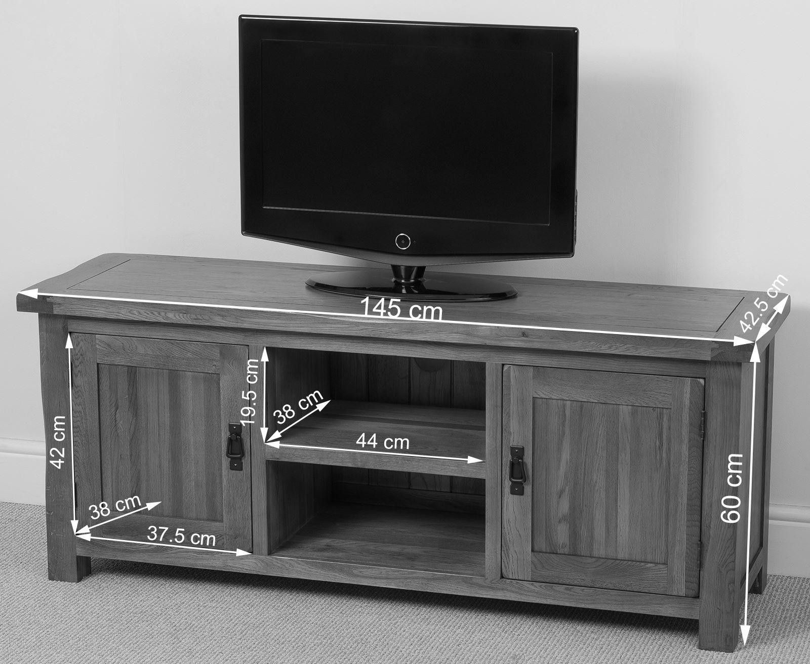 Cotswold Oak Widescreen Tv Cabinet | Modern Furniture Direct Throughout Widescreen Tv Cabinets (View 7 of 15)