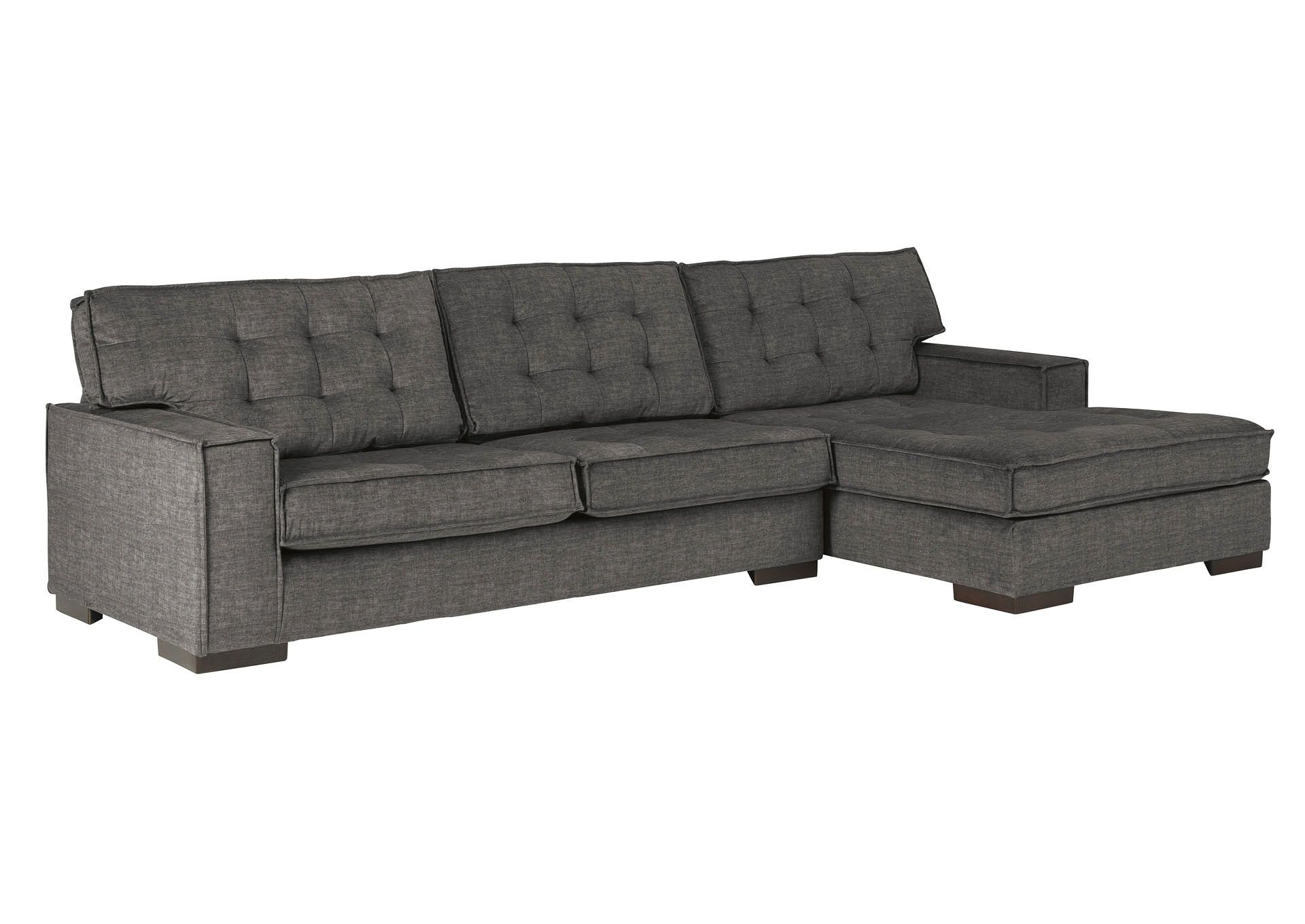Coulee Point 2 Piece Sectional With Chaise Ashley Inside 2pc Burland Contemporary Sectional Sofas Charcoal (View 2 of 15)