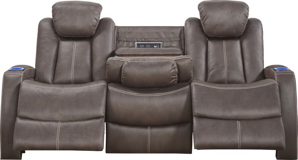 Crestline Chocolate Dual Power Reclining Sofa | Power Throughout Lannister Dual Power Reclining Sofas (View 11 of 12)