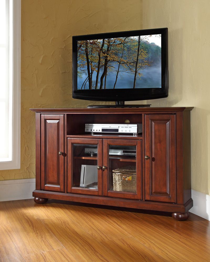 Crosley Furniture – Alexandria 48" Corner Tv Stand In Inside Mahogany Tv Stands Furniture (View 2 of 15)