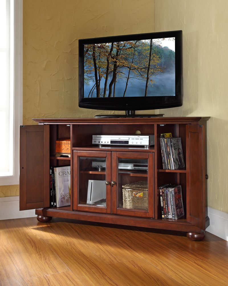 Crosley Furniture – Alexandria 48" Corner Tv Stand In Throughout Corner Tv Stands (View 7 of 15)