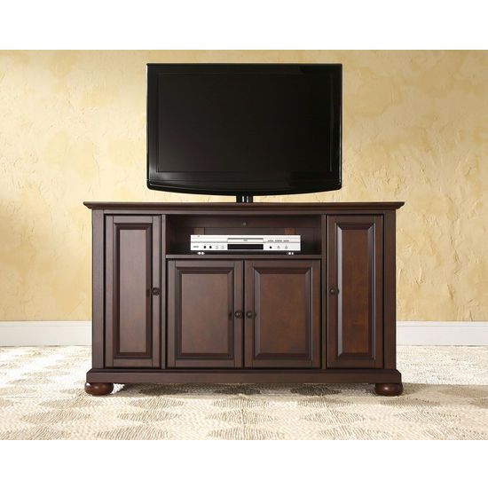 Crosley Furniture Alexandria 48'' Tv Stand In Black Throughout Alexandria Corner Tv Stands For Tvs Up To 48&quot; Mahogany (View 9 of 15)
