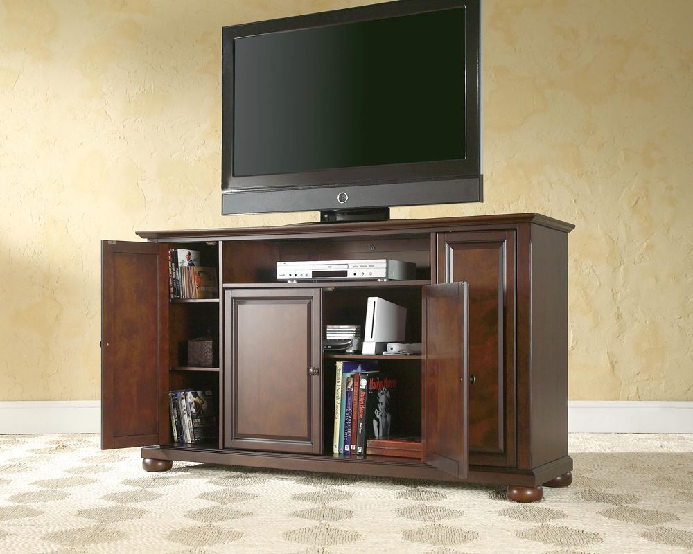 Crosley Furniture – Alexandria 60" Tv Stand In Vintage For Mahogany Tv Stands Furniture (View 5 of 15)