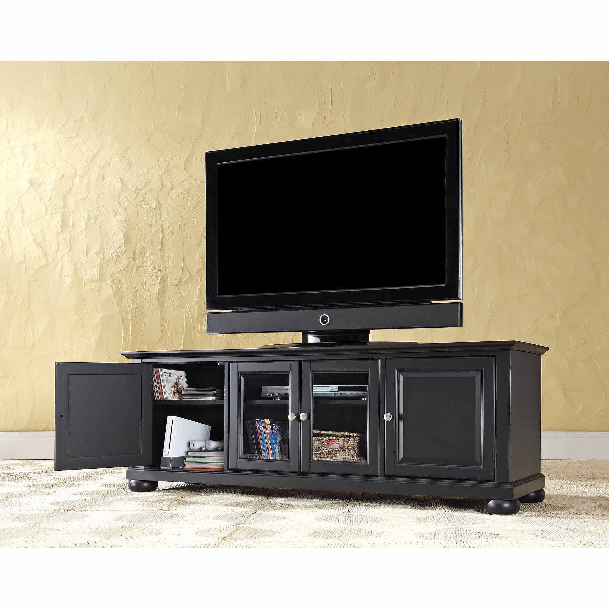 Crosley Furniture Alexandria Low Profile Tv Stand For Tvs For Tv Mount And Tv Stands For Tvs Up To 65" (View 14 of 15)