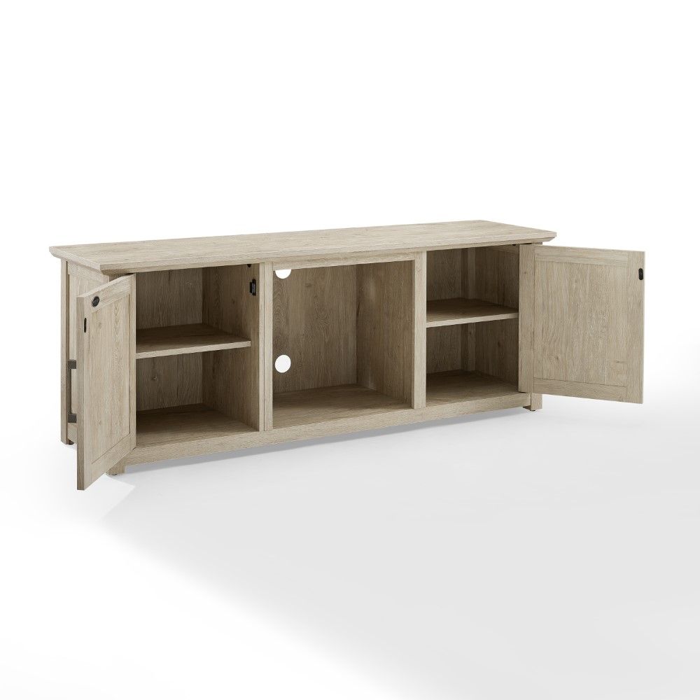 Crosley Furniture – Camden 58" Low Profile Tv Stand With Within Low Oak Tv Stands (Photo 11 of 15)
