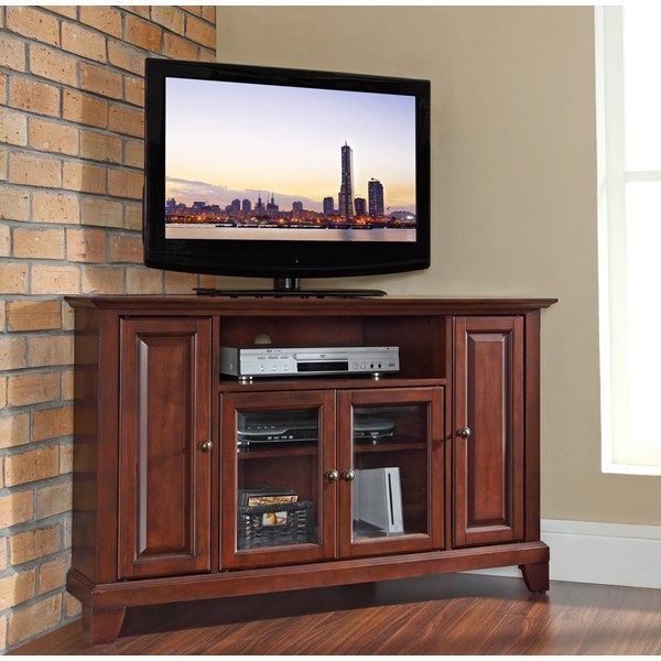 Crosley Furniture Kf10006cma – Newport 48" Corner Tv Stand In Corner Tv Stands For Tvs Up To 48&quot; Mahogany (View 5 of 15)