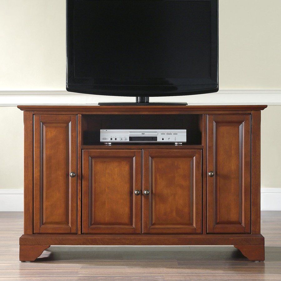 Crosley Furniture Lafayette Classic Cherry Tv Cabinet At With Classic Tv Cabinets (View 5 of 15)