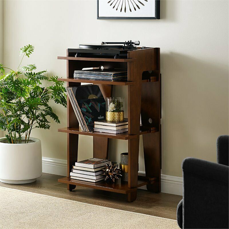 Crosley Furniture Soho Turntable Stand In Mahogany For Turntable Tv Stands (View 11 of 15)