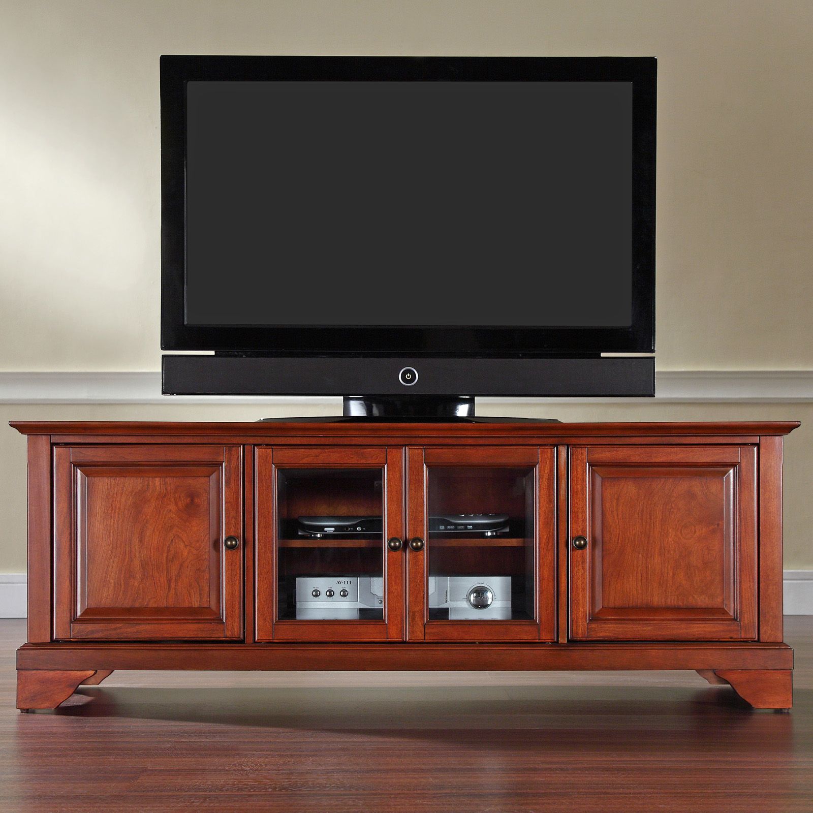 Crosley Lafayette 60 In. Low Profile Tv Stand – Classic With Regard To Vintage Tv Stands For Sale (Photo 2 of 15)