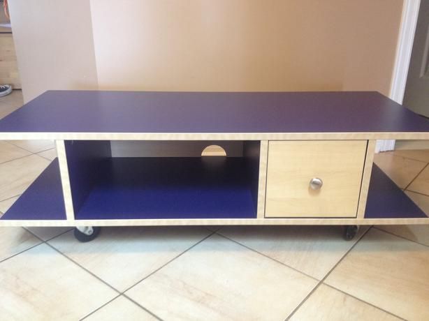 Cute Blue/beech Solid Wood Tv Stand Or Coffee Table Nepean In Beech Tv Stand (View 8 of 15)