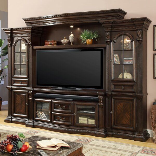 Darby Home Co Friedlander Solid Wood Entertainment Center Pertaining To Miconia Solid Wood Tv Stands For Tvs Up To 70" (View 6 of 15)