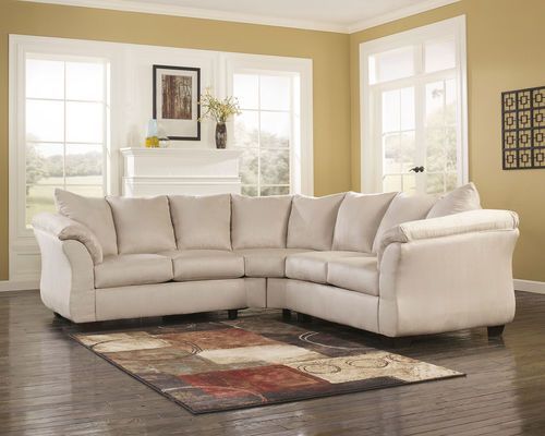 Darcy Stone Left Arm Facing/right Arm Facing Loveseat In Dulce Right Sectional Sofas Twill Stone (Photo 11 of 15)