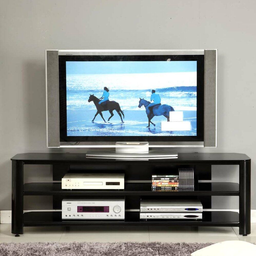 Dcor Design Glass Tv Stand & Reviews | Wayfair Pertaining To Glass Tv Stands (View 9 of 15)